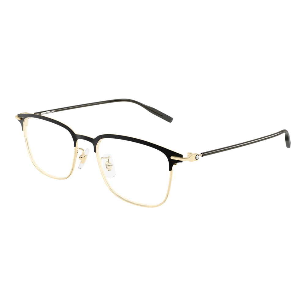 Mont Blanc MB0490OA Eyeglasses Gold Titanium Titanium Rectangle